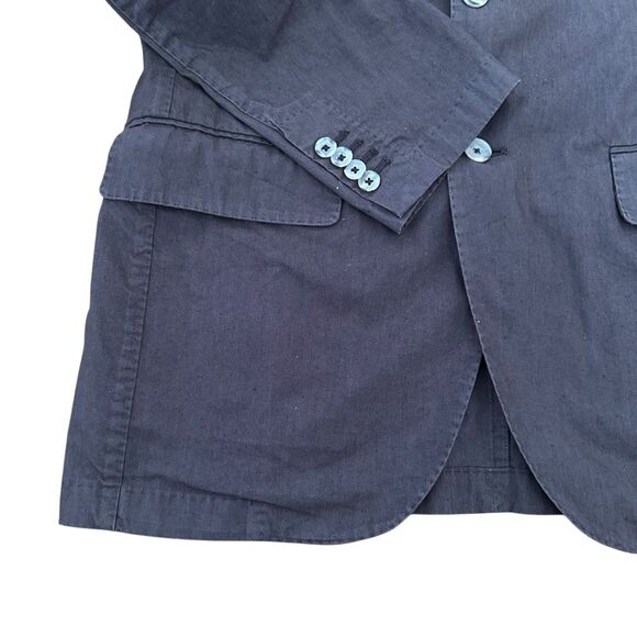 L.B.M 1911 Tailored Blazer Jacket 100% Cotton Size 50R Large Brown - Picture 2 of 12